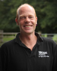 Colin Vintage Roots warehouse manager